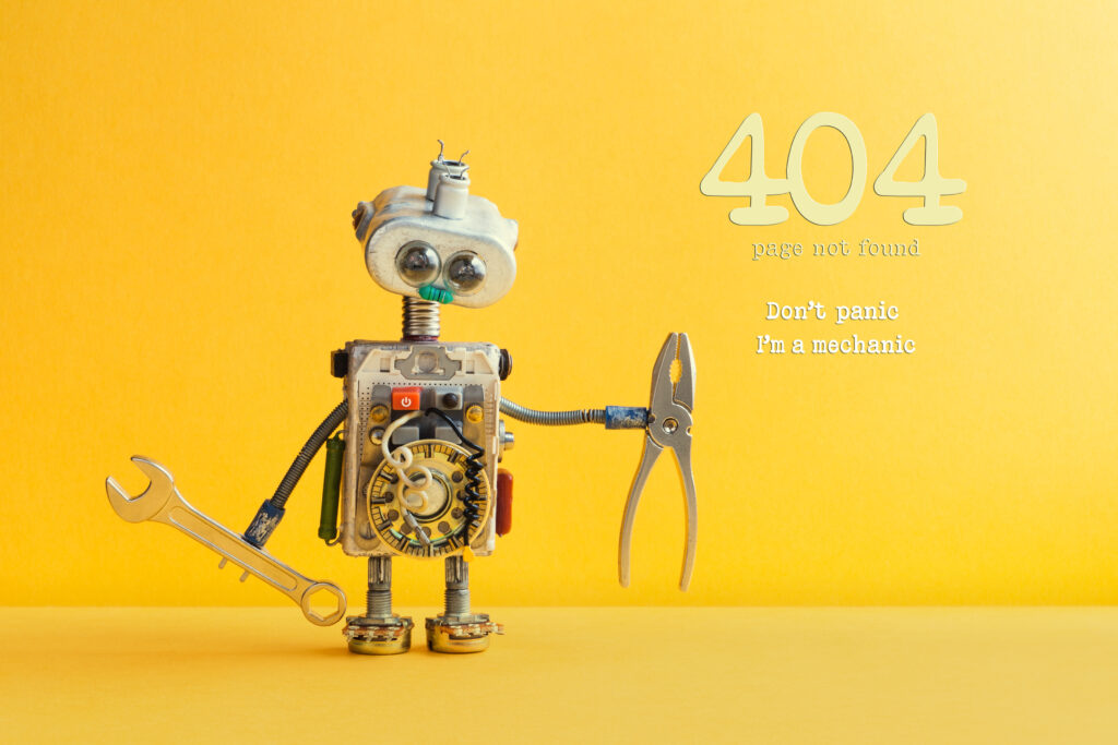 404 error page