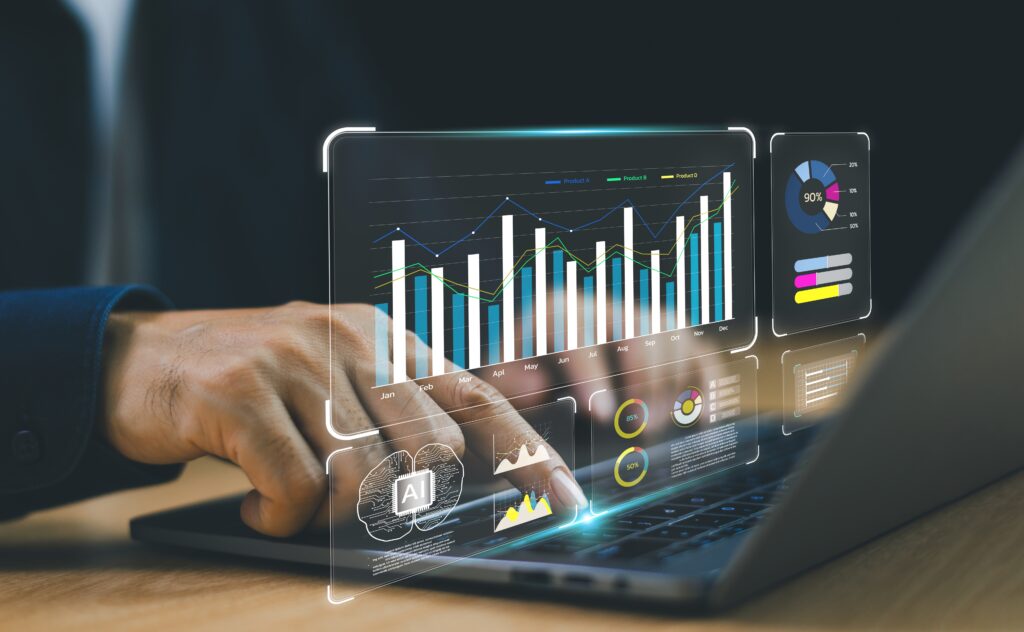 analytic tools on a holographic display