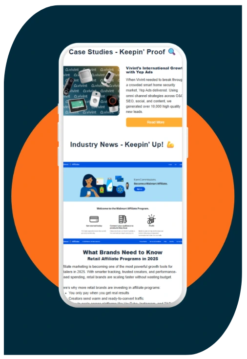email newsletter on mobile email newsletter on mobile