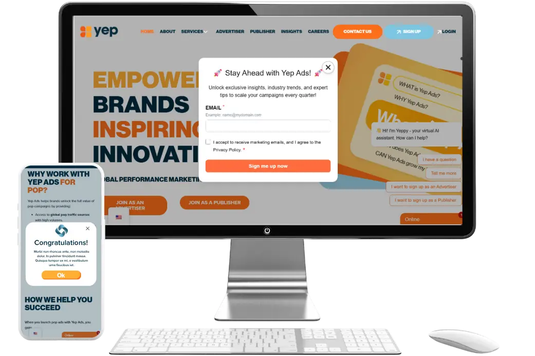 pop ads pop ads on mobile and desktop